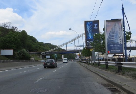 Фото рекламной плоскости по адресу Набережное шоссе (эл. опора № 14)