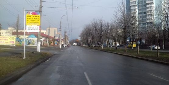 Фото рекламной плоскости по адресу перекресток ул. Киевской в р-н пер. Героев Бреста (в сторону Киева)