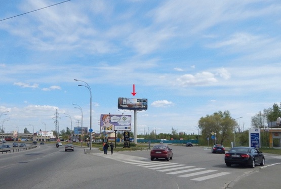Фото рекламної площини за адресою Электриков ул., со стороны Московского пр-та, в сторону Подола, возле АЗС Золотой Гепард
