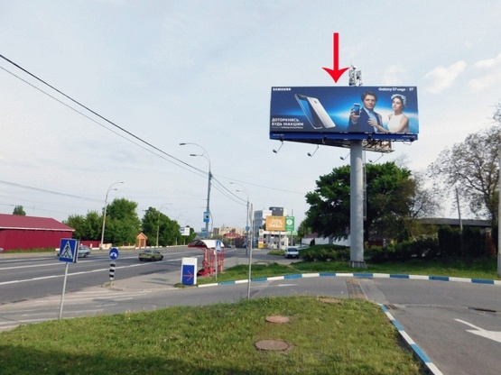 Фото рекламної площини за адресою Краснозвездный пр-т, возле пер.Новонародного, рядом заправка ТНК