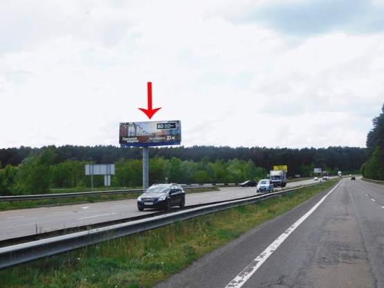 Фото рекламної площини за адресою Въезд в Киев, со стороны Чернигова, выезд на Бровары, за мостом, от котедж.городка Княжичи