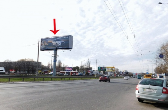 Фото рекламної площини за адресою Кольцевая дорога 23, в сторону пр-та 50-летия Октября, пр-та Победы, от Одесской пл.