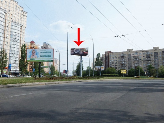 Фото рекламной плоскости по адресу Героев Сталинграда пр-т, развязка с ул.Мате Залки, в сторону Московского пр-та