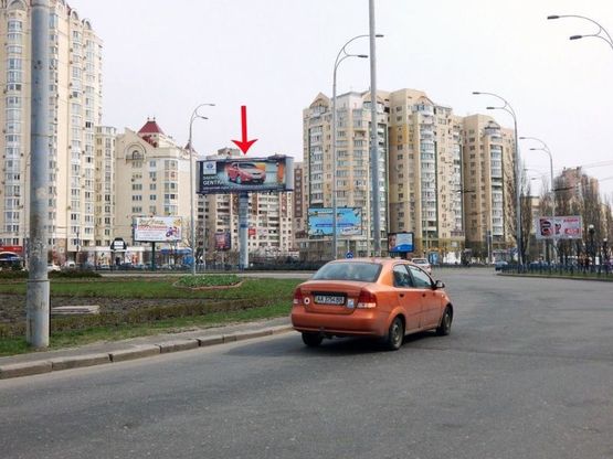 Фото рекламной плоскости по адресу Героев Сталинграда пр-т, развязка с ул.Тимошенко, в сторону пл.Сантьяго-де-Чили