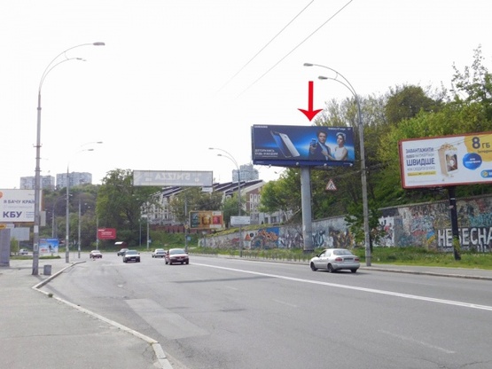 Фото рекламної площини за адресою Протасов Яр ул. 2, к Соломенской пл., из центра