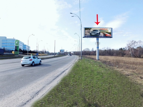 Фото рекламной плоскости по адресу Заболотного ул., рядом заправка "АККО", к Одесской пл.