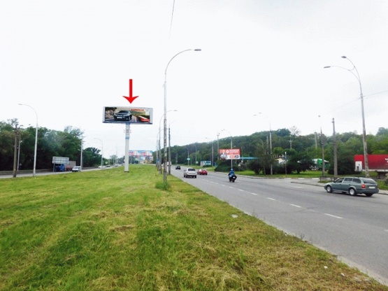 Фото рекламной плоскости по адресу Заболотного ул., возле ул.Червонопрапорной, в сторону Одесской пл., рядом табачная фабрика, на разделите