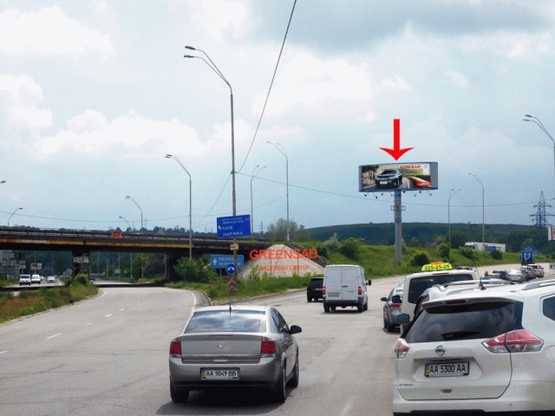 Фото рекламної площини за адресою Заболотного ул., возле Столичного шоссе 1, транспортная развязка, к Одесской пл.