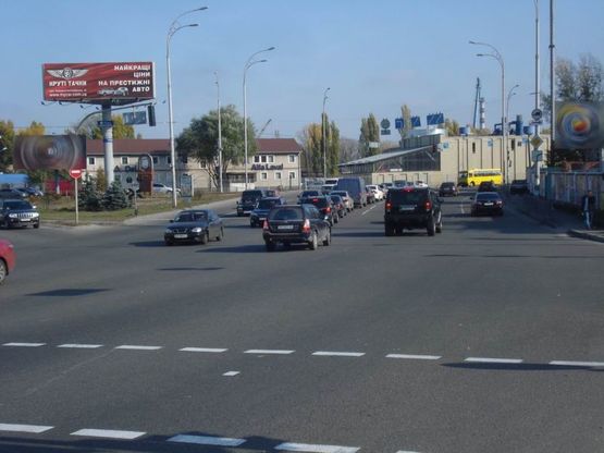 Фото рекламной плоскости по адресу Межигорская ул.89, перекресток с ул.Заводской