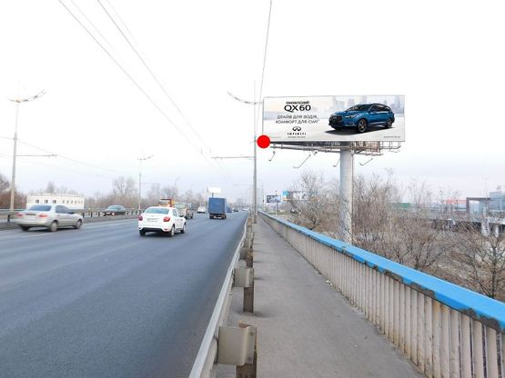 Фото рекламної площини за адресою Ватутина Генерала пр-т (cъезд с моста на левый берег)
