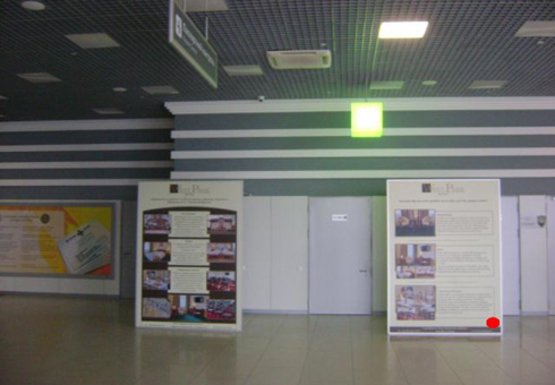 Фото рекламной плоскости по адресу Зал прилета, 1 этаж (Терминал А)