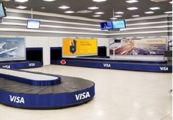 Фото рекламной плоскости по адресу Зона получения багажа (Терминал А)