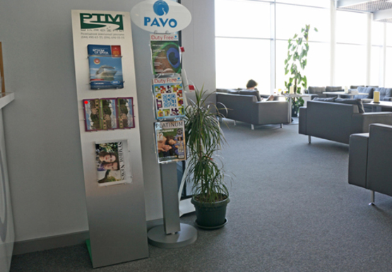 Фото рекламной плоскости по адресу Бизнес-зал международных перелетов, 2 этаж (Терминал А)