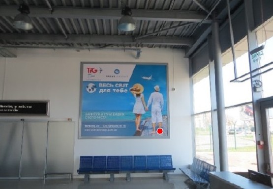 Фото рекламной плоскости по адресу Зал прилета и получения багажа, 1 этаж (Терминал D)
