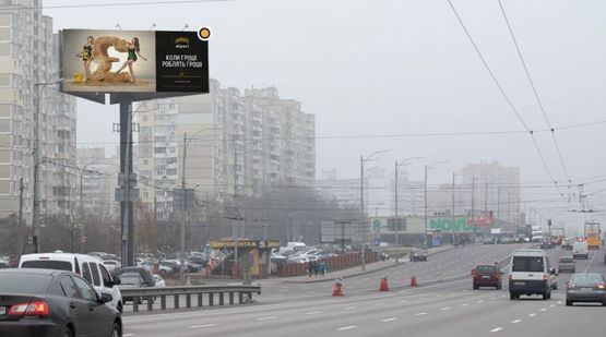 Фото рекламної площини за адресою Палладина Академика пр., напротив д.№ 44/50 по Федоры Пушиной ул.