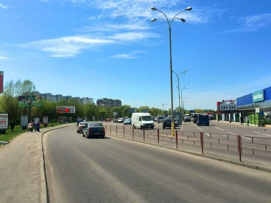 Фото рекламної площини за адресою новая дорога, "ЕПІЦЕНТР", ТРЦ "ОАЗИС", заїзд на "ЕПІЦЕНТР". неподалік: "Епіцентр", супермаркет "Таврія В", "Сільпо", ТРЦ "Оазис", центральний ринок, елітна забудова "Набережний квартал" (центр)