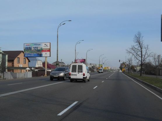 Фото рекламной плоскости по адресу м. Бровари, вул. Київська, 19