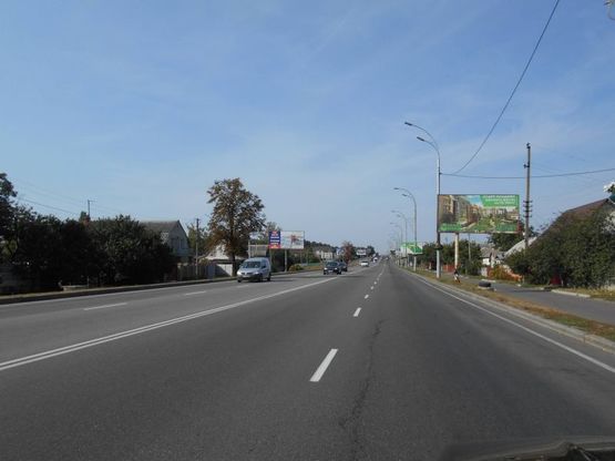 Фото рекламной плоскости по адресу м. Бровари, вул. Київська, 69