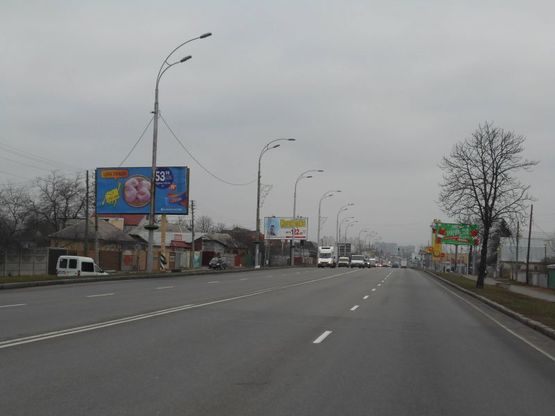 Фото рекламной плоскости по адресу м. Бровари, вул. Київська, 69