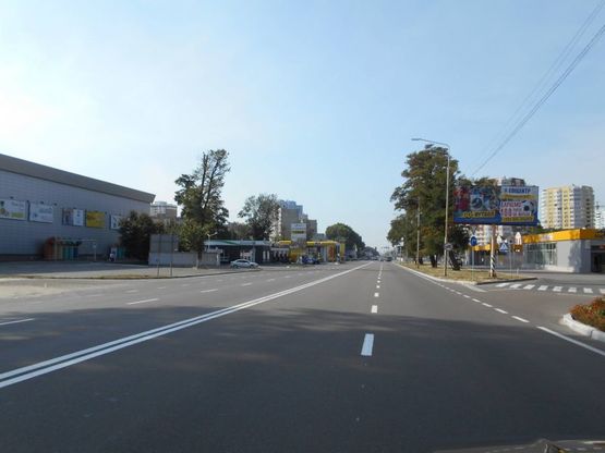 Фото рекламной плоскости по адресу м. Бровари, вул. Київська