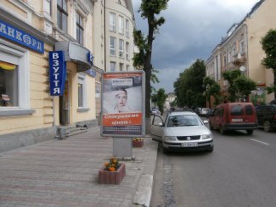 Фото рекламної площини за адресою Грушевського   (навпроти Просвіти) №1
