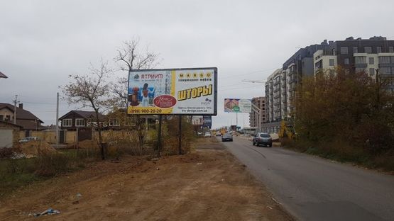 Фото рекламной плоскости по адресу Заболотного 16 Б (трц Ривьера)