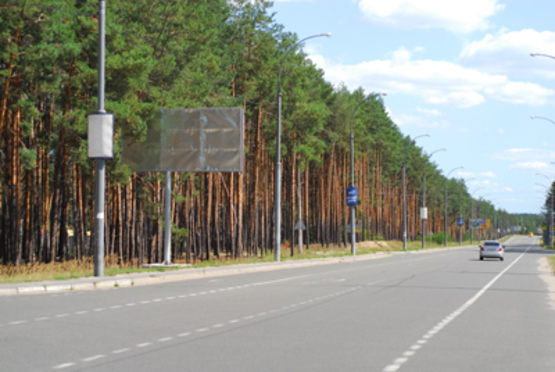 Фото рекламної площини за адресою ул. Университетская, возле кладбища (по Ирпенской трассе направление на Киев)