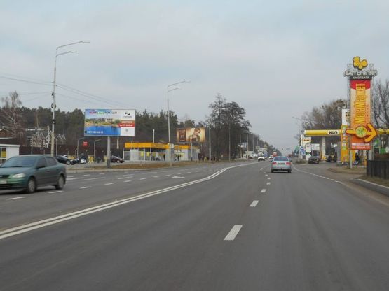 Фото рекламной плоскости по адресу м. Бровари, вул. Київська