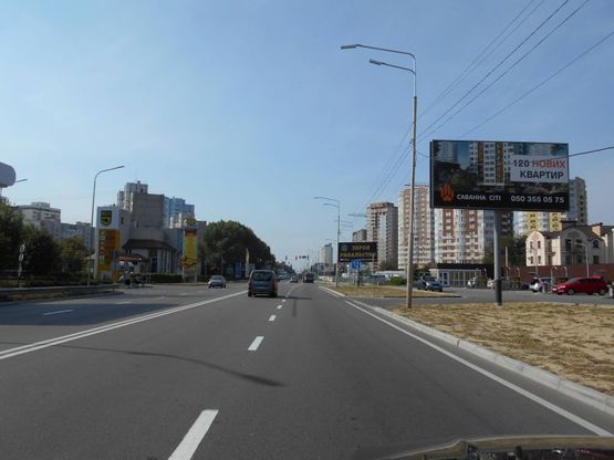 Фото рекламной плоскости по адресу м. Бровари, вул. Київська
