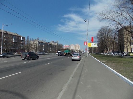 Фото рекламной плоскости по адресу Гагарина, пр-кт, 16, напр. к ст. М "Черниговская"
