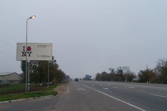 Фото рекламной плоскости по адресу Объездная дорога  - АЗС "ОККО", от промрынка "7-й км" к Авангарду