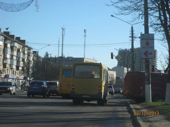 Фото рекламной плоскости по адресу вул. Київський Шлях,  навпроти повороту на вул. Європейська