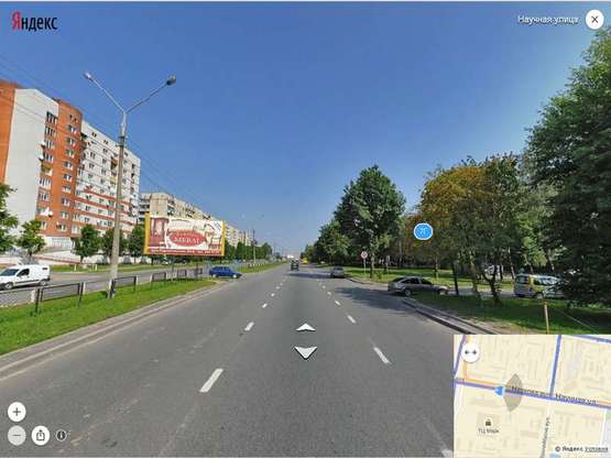 Фото рекламной плоскости по адресу Наукова, 12-14 (від клубу Мі100 до вул. Стрийської)