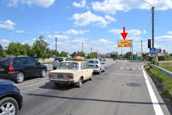 Фото рекламной плоскости по адресу Полтавский шлях-ул. Заводская,в центр