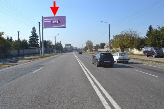 Фото рекламной плоскости по адресу Полтавский шлях-въезд Котовского, из центра