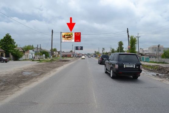 Фото рекламной плоскости по адресу Пр-т Гагарина -пос. Безлюдовка-флажок№6 (выезд из города)