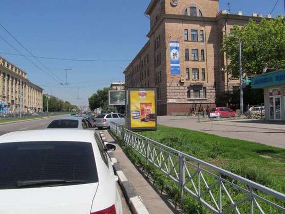 Фото рекламной плоскости по адресу Науки просп. (Леніна просп.) - Серпова вул.