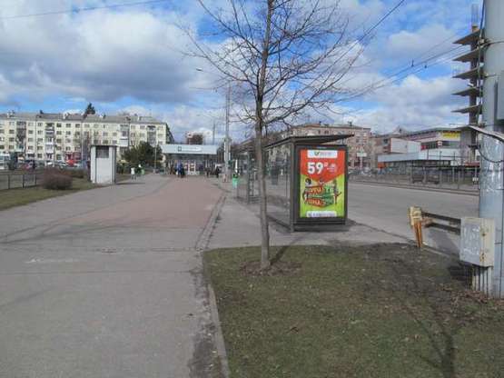 Фото рекламной плоскости по адресу Науки просп. (Леніна просп.) - Яроша Отакара вул., (зупинка) №1