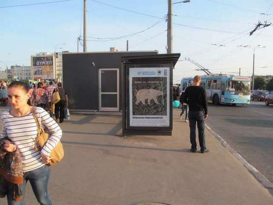 Фото рекламной плоскости по адресу Гагаріна просп., 177 (зупинка) №1