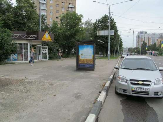 Фото рекламной плоскости по адресу Науки просп. (Леніна просп.), 88 (зупинка)