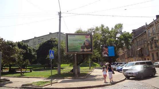 Фото рекламної площини за адресою Шота Руставелі вул., 8 (№1)