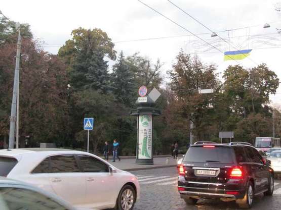 Фото рекламной плоскости по адресу Сумська вул., 35 (колона) (сторона В)