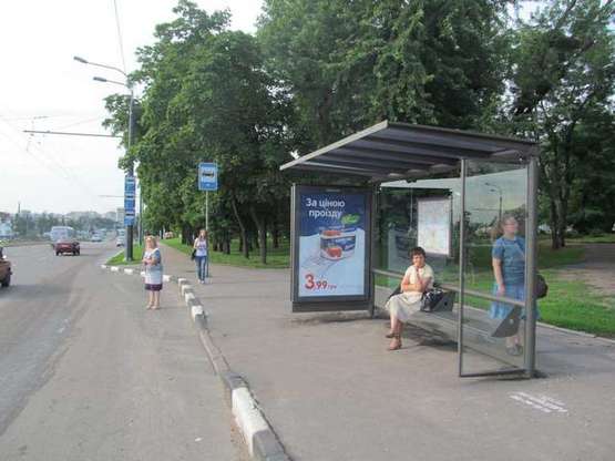 Фото рекламної площини за адресою Гагаріна просп. - Каштанова вул., (зупинка)