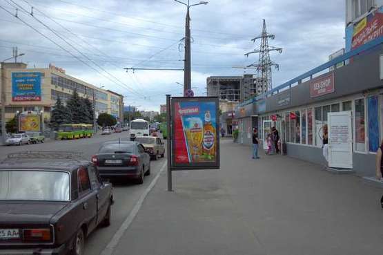 Фото рекламной плоскости по адресу Вернадського вул. - Гагаріна просп., (№2)