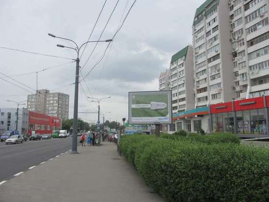 Фото рекламної площини за адресою Вернадського вул. - Малом`ясницька вул. (№1)