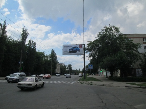 Фото рекламной плоскости по адресу Александровский просп.- Генерала Момота ул. (Косиора просп. - Третьего интернационала ул). (перекресток), (маркет "АТБ", городская больница №25, Харьковэнергоприбор), в сторону центра города