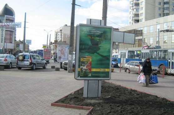 Фото рекламной плоскости по адресу Подільська вул. - Соборна вул.