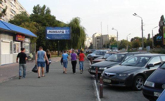 Фото рекламной плоскости по адресу Симиренко 5 (Борщаговка (В)) рынок) на Отрадный