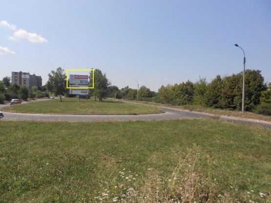 Фото рекламной плоскости по адресу (ул.Героев Сталинграда) вул. Теплична, 6-д, на разделителе, направление от ул.Энергетической (направление на ГРС, возле СТО "Альфа") ВЕРХНИЙ, сторона А,