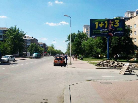 Фото рекламної площини за адресою Вишневое, ул.Европейская, д.35